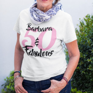 50と素晴らしいパーソナライズされた誕生日パーティーT-Shir Tシャツ