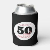 50と素晴らしいパーソナライズされた50番目の誕生日 缶クーラー (缶正面)