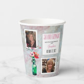 50と素晴らしいパーティーフォトコラージュ紙カップ 紙コップ (裏面)