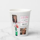 50と素晴らしいパーティーフォトコラージュ紙カップ 紙コップ (裏面)