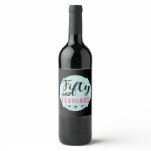 50と素晴らしいパーティー装飾ワインラベル