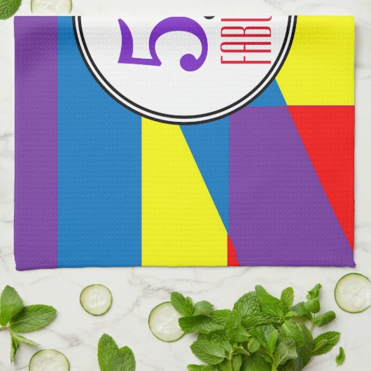 50と素晴らしいパーティー キッチンタオル (折り畳み)