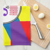 50と素晴らしいパーティー キッチンタオル (四つ折り)