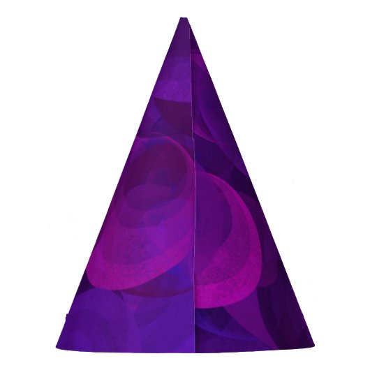 50と素晴らしいパープルエレガント誕生日 パーティーハット (裏面)