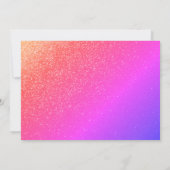 50と素晴らしいピエレガントンクグリッター写真 招待状 (裏面)