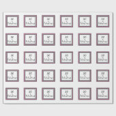 50と素晴らしいピンクと黒のラッピング紙 ラッピングペーパー (フラット)