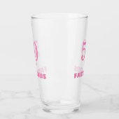 50と素晴らしいピンクのスタイリッシュ誕生日プレゼント タンブラーグラス (左)