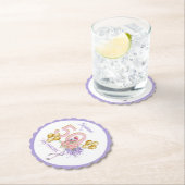 50と素晴らしいピンクのフローラフラミンゴ紙コースター ペーパーコースター (インサイチュ)