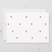 50と素晴らしいピンクの写真50th誕生日パーティー 招待状 (裏面)