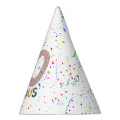 50と素晴らしいピンクの紙吹雪トレンディー誕生日 パーティーハット (右)