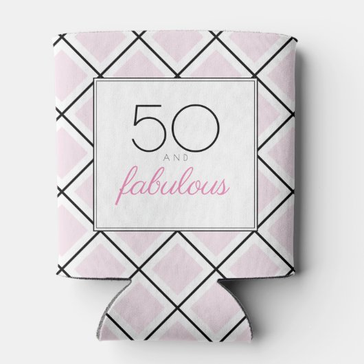 50と素晴らしいピンクの誕生日 缶クーラー