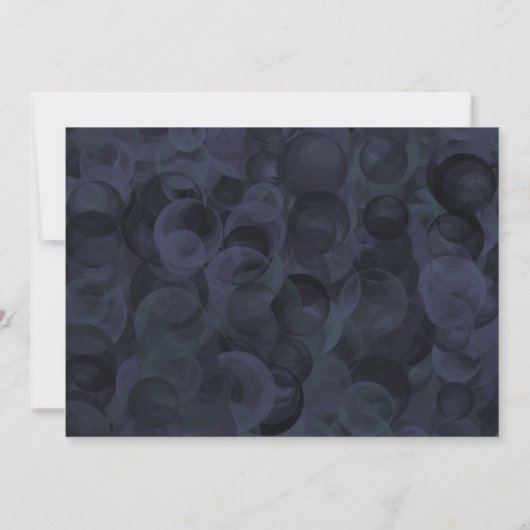 50と素晴らしいピンクの黒い写真の誕生日パーティー 招待状 (裏面)