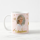 50と素晴らしいピンクグラム50誕生日 コーヒーマグカップ (左)