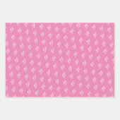 50と素晴らしいピンクパーソナライズされたの誕生日パーティーW ラッピングペーパーシート (正面2)