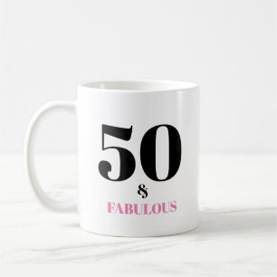 50と素晴らしいピンクマグ コーヒーマグカップ