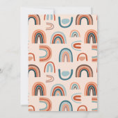 50と素晴らしいピンク50誕生日Groovy Invitati 招待状 (裏面)