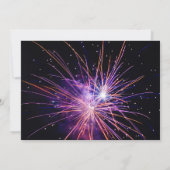 50と素晴らしいピンク50th誕生日パーティーの写真 招待状 (裏面)