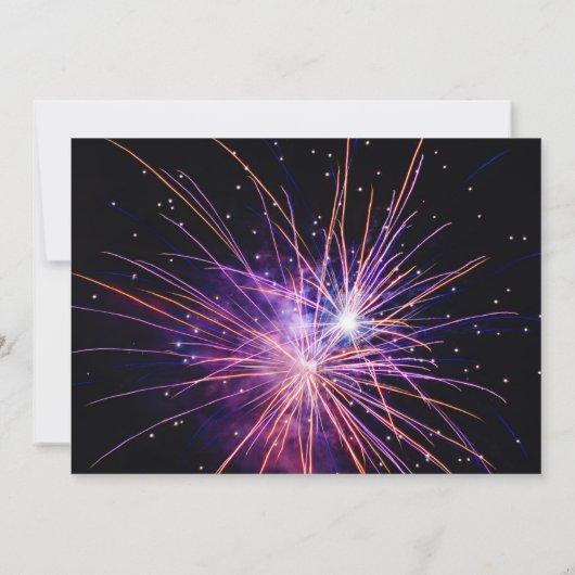 50と素晴らしいピンク50th誕生日パーティーの写真 招待状 (裏面)