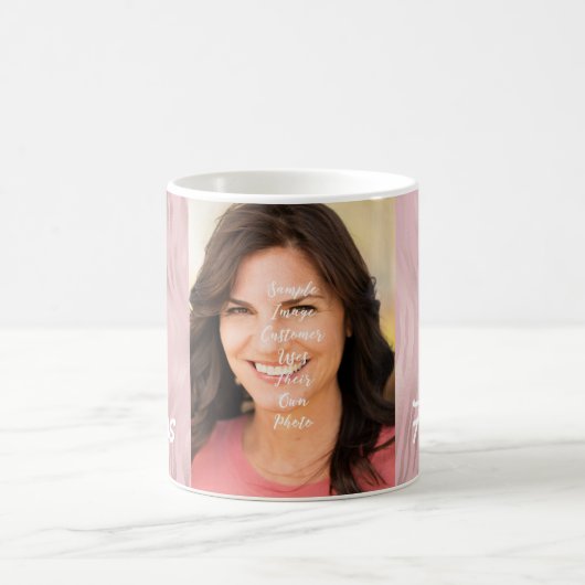 50と素晴らしいフォトピンクゼブラ コーヒーマグカップ (中央)