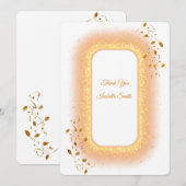 50と素晴らしいフラットサンキューカード サンキューカード (正面/裏面)