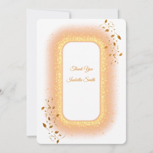 50と素晴らしいフラットサンキューカード サンキューカード (正面)