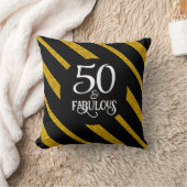 50と素晴らしいブラックと金ゴールドトートバッグ クッション (ブランケット)