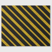 50と素晴らしいブラックと金ゴールド ラッピングペーパー (フラット)