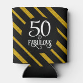 50と素晴らしいブラックと金ゴールド 缶クーラー (裏面)