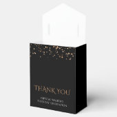 50と素晴らしいブラックエレガント金ゴールドありがとう フェイバーボックス (オープン)