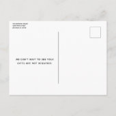 50と素晴らしいブラック金ゴールドグリッター誕生日 インビテーションポストカード (裏面)