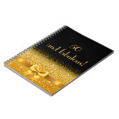 50と素晴らしいブラック金ゴールドゲストブック ノートブック (左側)