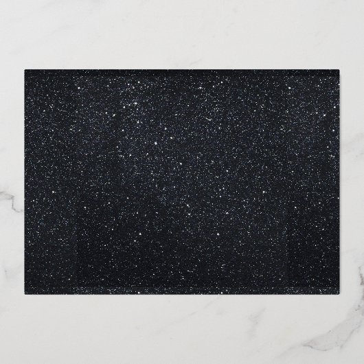 50と素晴らしいブラック金ゴールド誕生日 箔招待状 (裏面)