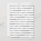 50と素晴らしいブラック50番目の誕生日招待状 招待状 (裏面)