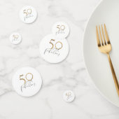 50と素晴らしいブラック&ホワイト金ゴールド50誕生日 コンフェッティ (グループ)