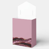 50と素晴らしいブルゴーニュのピンクアゲート50誕生日 フェイバーボックス (オープン)