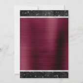 50と素晴らしいブルゴーニュブラックスパークルグラム 招待状 (裏面)