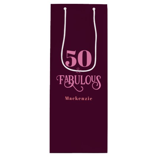 50と素晴らしいブルゴーニュ ワインギフトバッグ (正面)