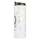 50と素晴らしいブルーパーソナライズされた紙吹雪誕生日 タンブラー (回転右)