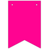 50と素晴らしいホットピンクと黒 バンティングフラッグ (第1の旗)