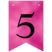 50と素晴らしいホットピンクのバンティングフラグ バンティングフラッグ (第3の旗)