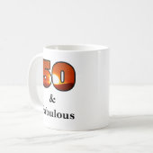 50と素晴らしいマグカップ コーヒーマグカップ (正面左)
