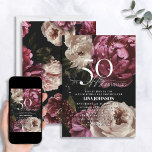 50と素晴らしいムーディースブルゴーニュ赤面植物学 招待状<br><div class="desc">50歳祝のスタイルで50歳の誕生日のこの豪華な50と素晴らしいムーディブルゴーニュ赤面フローラ植物学招待状。洗練された雰囲気とフェミニン活気に満ちた場所で、この美しいレイアウトは時間の中で豊かなブルゴーニュの開花凍っていと、豊かなソフト赤面ピンクの型枠で贅沢な色合いを備えている。個人カスタマイズ詳細を書と共に加え書てお誘いモダンを完全に – 結果は素晴らしい！カードの背面には目を離すことのできないブルゴーニュ赤面花模様が搭載されている！50代の間にあなたは公式にそれを住んでいる友人や家族を示しなさい – 今日50と素晴らしいムーディブルゴーニュ赤面フローラ植物学招待状を得なさい！一致連絡製品の設計者。著作権Anastasia Surridgeデザイン，全著作権所有。</div>