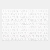 50と素晴らしいモダンタイポグラフィピンク誕生日 ラッピングペーパーシート (正面)