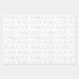 50と素晴らしいモダンタイポグラフィピンク誕生日 ラッピングペーパーシート