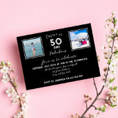 50と素晴らしいモダンタイポグラフィ白黒 招待状