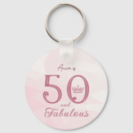 50と素晴らしいモダンバラエレガント金ゴールドクラシックR キーホルダー