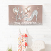 50と素晴らしいモダンバラ金ゴールド50誕生日 横断幕 (インサイチュ)