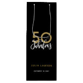 50と素晴らしいモダンパーティー  ワインギフトバッグ (正面)