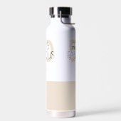 50と素晴らしいモダンブラウン50th誕生日パーティー ウォーターボトル (左面)