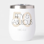 50と素晴らしいモダンベージュ50歳の誕生日パーティー (正面)